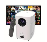 Proyector inteligente, proyector VenirCool nativo 720P, compatible con decodificación 4K con WiFi e inalámbrico, audio HIFI, 500 ANSI, proyector de películas de enfoque eléctrico para cine en casa