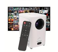 Proyector inteligente VenirCool de enfoque eléctrico con WiFi, inalámbrico, proyector Keystone automático nativo 720P, compatible con decodificación 4K de audio HIFI, proyector exterior 500 ANSI