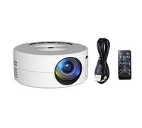 Proyector inteligente YT200 Android LED 1080P HD, ideal para cine en casa y entretenimiento al aire libre, blanco.
