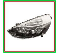 Proyector Izquierdo H1-H7 Eléctrico Con Motor-Negro-Borde Negro Renault Clio-...