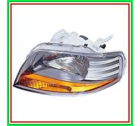 Proyector Izquierdo H4 Eléctrico Sin Motor-Gris ChevroletDaewoo Kalos-(Año