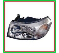 Proyector Izquierdo H4 Eléctrico Sin Motor-Negro Mod 03 In Luego Ford Transit Mk