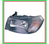 Proyector Izquierdo H4 Eléctrico Sin Motor-Negro Mod Hasta 03 Ford Transit Mk V