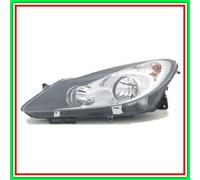 Proyector Izquierdo H7-H1 Eléctrico Con Motor Negro Opel Corsa D-(Año 2006-2011