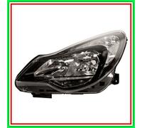 Proyector Izquierdo H7-H1 Eléctrico Con Motor Negro Opel Corsa D-(Año 2011-2014