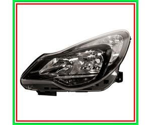Proyector Izquierdo H7-H1 Eléctrico Con Motor Negro Opel Corsa D-(Año 2011-2014