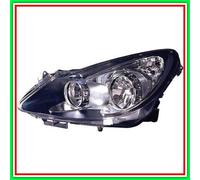 Proyector Izquierdo H7-H1 Eléctrico Sin Motor-Negro Opel Corsa D- (Año 2006-20