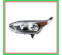 Proyector Izquierdo H7+H15 Eléctrico Con Motor-Negro-Luz Naranja Ford-Transit