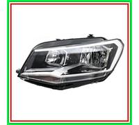 Proyector Izquierdo H7+H21 Eléctrico-Con Motor-Negro Volkswagen-Caddy-Mod....