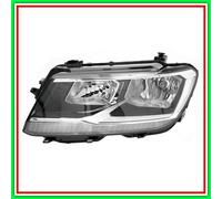 Proyector Izquierdo H7-H7 Eléctrico Con Motor-Con Luz Diurna-Negro VW Tiguan-(A