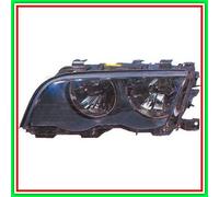 Proyector Izquierdo H7-H7 Eléctrico Con Motor-Negro BMW Serie 3-E46- (Año 1998-2