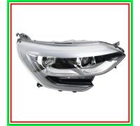 Proyector Izquierdo H7+H7-Eléctrico Sin Motor-Con Luz Diurna-Borde Negro-Led