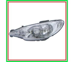 Proyector Izquierdo H7-H7-H7 Eléctrico Sin Motor Peugeot 206-(Año 1998-2009)
