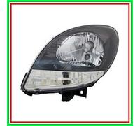 Proyector Izquierdo Mod H4 Eléctrico-Negro-Luz Blanco-Sin Motor Renault Kan
