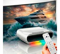 Proyector Láser UST 4K Ultra Corta Distancia | 1000 ANSI | Tecnología ALPD DLP Láser | HDR | HDMI 2.1 | Google TV Oficial con Netflix | MEMC + Auto Keystone 4D | Pantalla Gigante 150” a 56cm