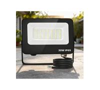 Proyector Led Aigostar 30W 2450Lm | Alto brillo Ip65 | Fachada, Parque Negro