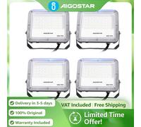 Proyector Led Aigostar 30W 2700Lm Ip65 | Luz fría 6500K para patio, jardín, garaje (paquete de 4) gris