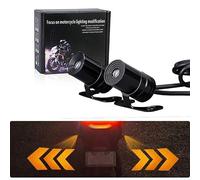 Proyector LED Alas Ángel para Moto IPX6 Negro | Certificación IPX6 impermeable, aluminio , lluvia para polvo, rendimiento , exterior resistente(Three Arrows)