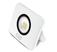 Proyector Led Aluminio Fundido Blanco con Sensor Crepuscular 30W,