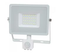 PROYECTOR LED CHIP SAMSUNG 30W COLD LIGHT 6400K CON SENSOR DE MOVIMIENTO DE COLO