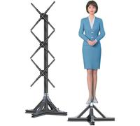 Proyector LED con holograma 3D, soporte ajustable con ventiladores de 3 x 48 cm para exposiciones publicitarias