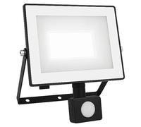 Proyector LED con sensor Lois Flood (50 W, Negro, L x An x Al: 6 x 21 x 20 cm, Blanco frío)