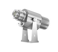 Proyector LED de 35 W con logotipo de GOBO IP67, resistente al agua, para exterior, Mall Store, bar, KTV, restaurante, publicidad (plata)