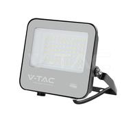 Proyector LED delgado 50W V-TAC Cable 1m Negro 3000K IP65 - 231996