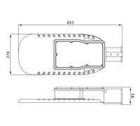 Proyector LED ECO AREA SPD 150W 827 IP66 GY 4058075557918