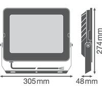 Proyector LED FL COMP V 135W 865 SYM 100 BK 4058075575141