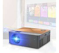 Proyector LED Full HD 1080P, Proyector Android WiFi, Cine Casa 3D, Proyector Video Teléfonos Inteligentes, Admite Resolución 4K Juegos Teatro, Películas Aire Libre Pantalla Grande (Color : Wireless)