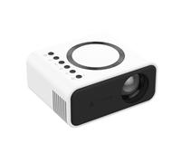 Proyector LED portátil, altavoz de 4Ω y 2W integrado con técnica de imagen por reflexión difusa, compatible con alimentación portátil y