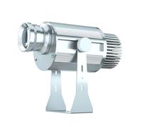 Proyector LED Publicidad Proyección de proyección USTOM Imagen Gobo Logo Proyector para uso en interiores Hotel Restaurante Publicidad Signs, Control remoto,Plata,25W