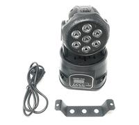 Proyector LED RGB, cabeza giratoria móvil, efectos de disco, 7 LED de 10 W, Led Wash DMX