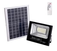 Proyector LED Solar 100W 6500K Panel: 6V/12W Batería: 3,2V/8000MaH Control Remoto [HO-SOLARFL-100W-01] | Greenice