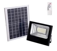 Proyector LED Solar 100W 6500K Panel: 6V/12W Batería: 3,2V/8000MaH Control Remoto [HO-SOLARFL-100W-01] | Greenice