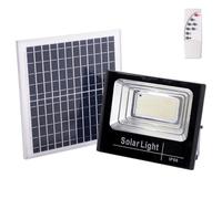 Proyector LED Solar 150W 6500K Panel: 6V/15W Batería: 3,2V/10000MaH Control Remoto [HO-SOLARFL-150W-01] | Greenice