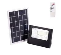 Proyector LED Solar 30W 6500K Panel: 6V/6W Batería: 3,2V/3000MaH Control Remoto [HO-SOLARFL-30W-01] | Greenice