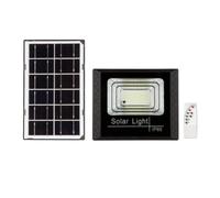 Proyector LED Solar 40W 550 lúmenes 114 LEDs 7500K con mando y panel separado