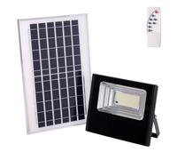 Proyector LED Solar 65W 4000K Panel: 6V/8W Batería: 3,2V/5000MaH Control Remoto [HO-SOLARFL-65W-01-W] | Greenice