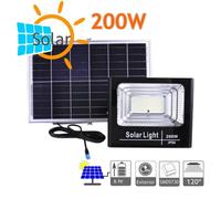 Proyector LED Solar NATURE 200W 1250 lúmenes batería litio panel separado
