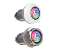 Proyector lumiplus micro led para spas astralpool - Luz blanca cálida - embellecedor Inox