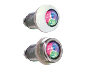 Proyector lumiplus micro led para spas astralpool - Luz blanca - embellecedor Inox