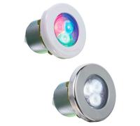 Proyector lumiplus mini v2 led para spas astralpool - RGB - embellecedor Inox