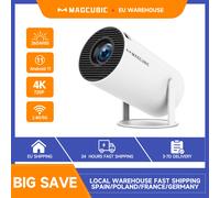 Proyector Magcubic 4K Android 11 HY300 Pro Wifi6 260ANSI Allwinner H713 BT5.0 1080P 1280*720P Cine Proyectores portátiles al aire libre HY300-Grey