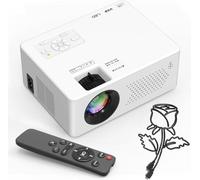 Proyector, mini proyector portátil, Full HD 1080P, compatible con proyector, zoom 50%-100%, Bluetooth 5.2, cine en casa de 200 pulgadas, compatible con smartphone/TV Stick/Laptop