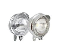 Proyector Moto 2 Faros Antiniebla LED Cromados para Vulcan VN 400 1500 800 900 1600 2000 1700 Classic Nomad Drifter Faro Motocicleta(Halogen)