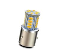 Proyector Moto Bombilla LED para Faro Delantero Ciclomotor Scooter BA21D 5730SMD CC 6 V-30 V 12 24 Luz Alta Baja Color Amarillo Limón Faro Motocicleta(1Piece)