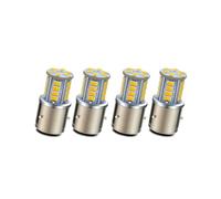 Proyector Moto Bombilla LED para Faro Delantero Ciclomotor Scooter BA21D 5730SMD CC 6 V-30 V 12 24 Luz Alta Baja Color Amarillo Limón Faro Motocicleta(4Piece)