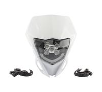 Proyector Moto Carenado De Faro Delantero para Motocicleta WR YZ 250 450 Accesorios para Enduro Placa LED Faro Motocicleta(White)